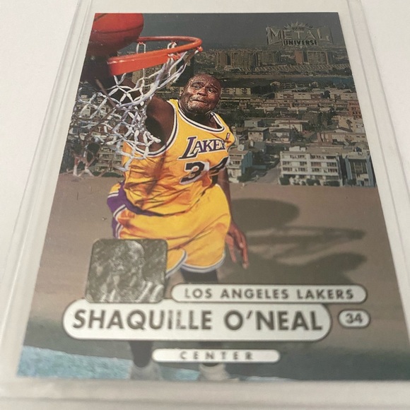 Shaquille O'Neal Basketball Trading Card - Yellow and Purple - Picture 1 of 3